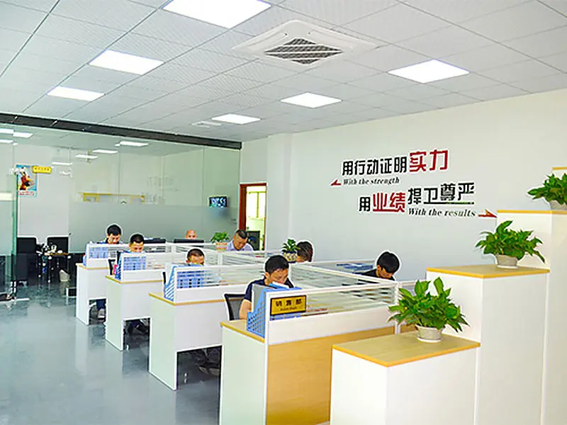 Staff working at desks in an office