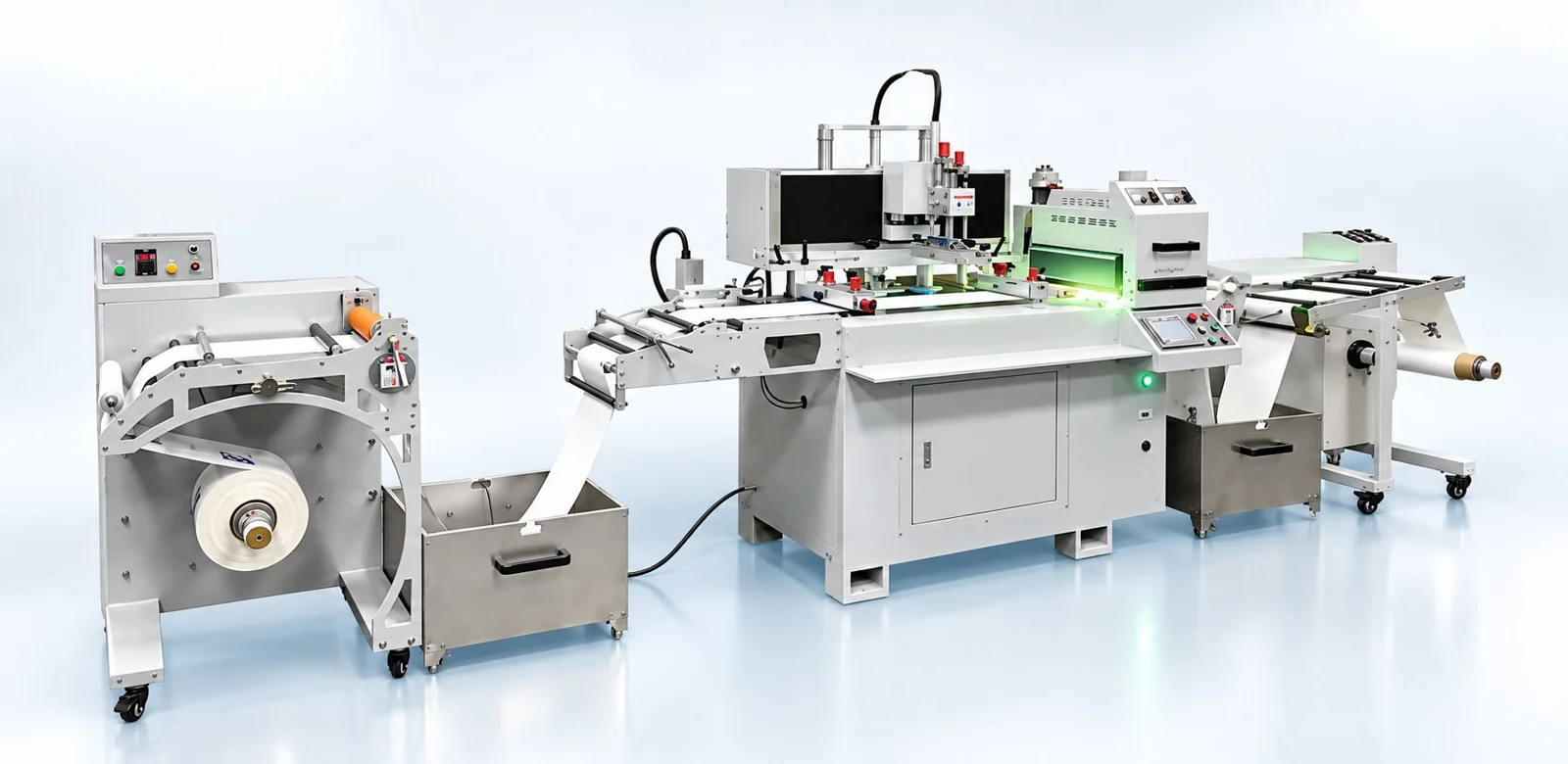 Winshol automatic roll-to-roll screen printing production line
