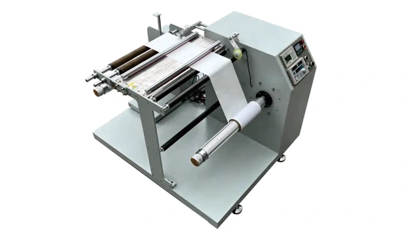 Original catalogue photograph of the Winshol WL-500JPDJ web guiding and rewinding machine