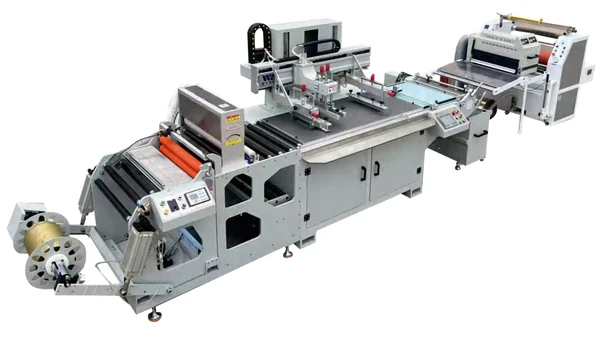 Winshol WL-6090D roll-fed screen printing and cold foil machine catalogue photograph